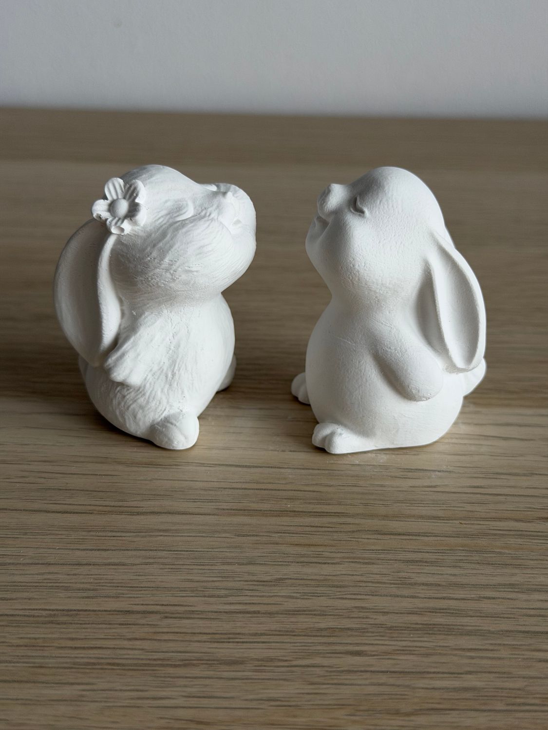 Zestaw Kreatywny - Para Figurki 3D do Malowania Króliczki