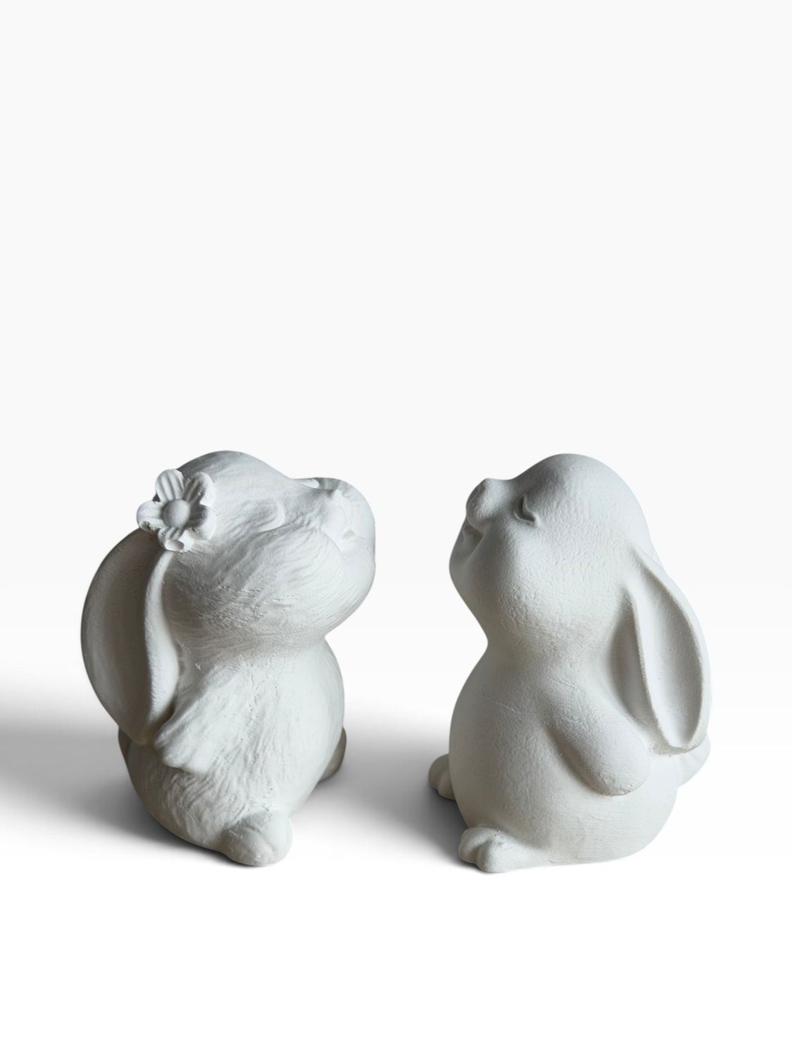 Zestaw Kreatywny - Para Figurki 3D do Malowania Króliczki