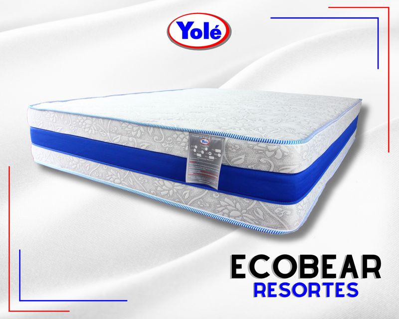 Colchón Eco Bear RESORTES - 1.5 Plaza