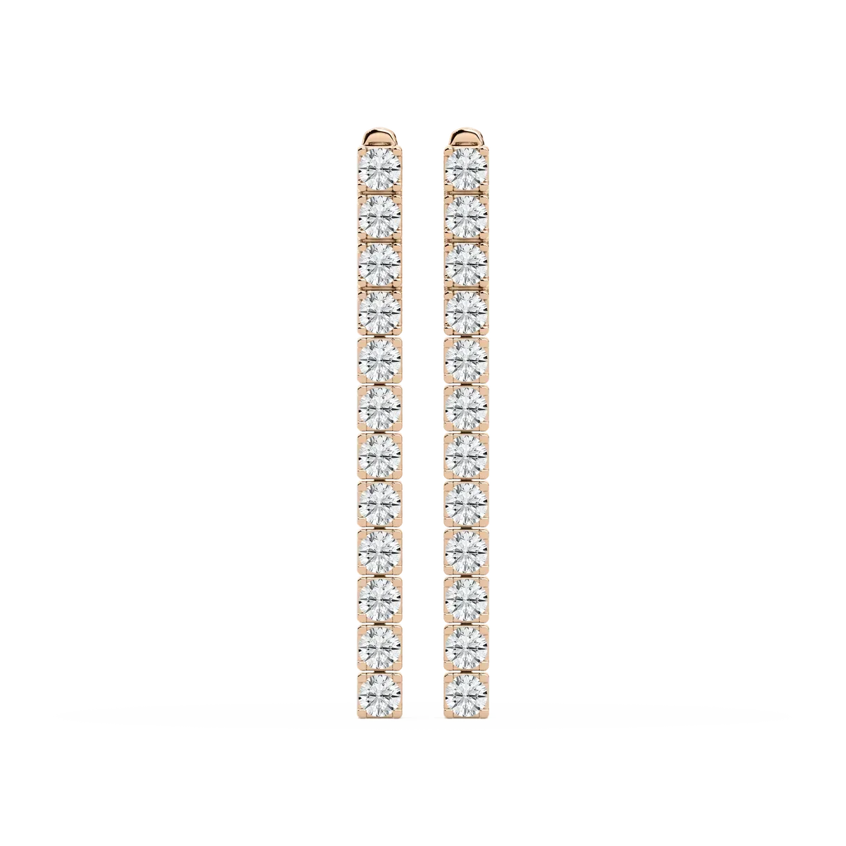 Round Diamond Antonio Dangler Earring