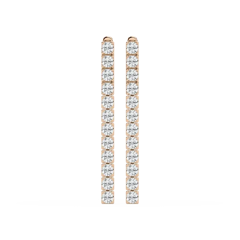 Round Diamond Antonio Dangler Earring