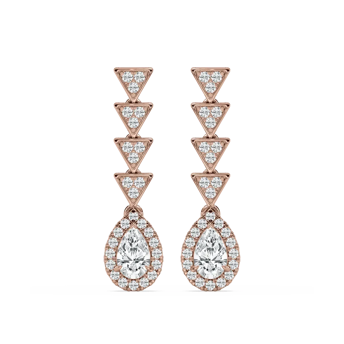 Statement Diamond Cocktail Danglers in Lab Grown Diamonds