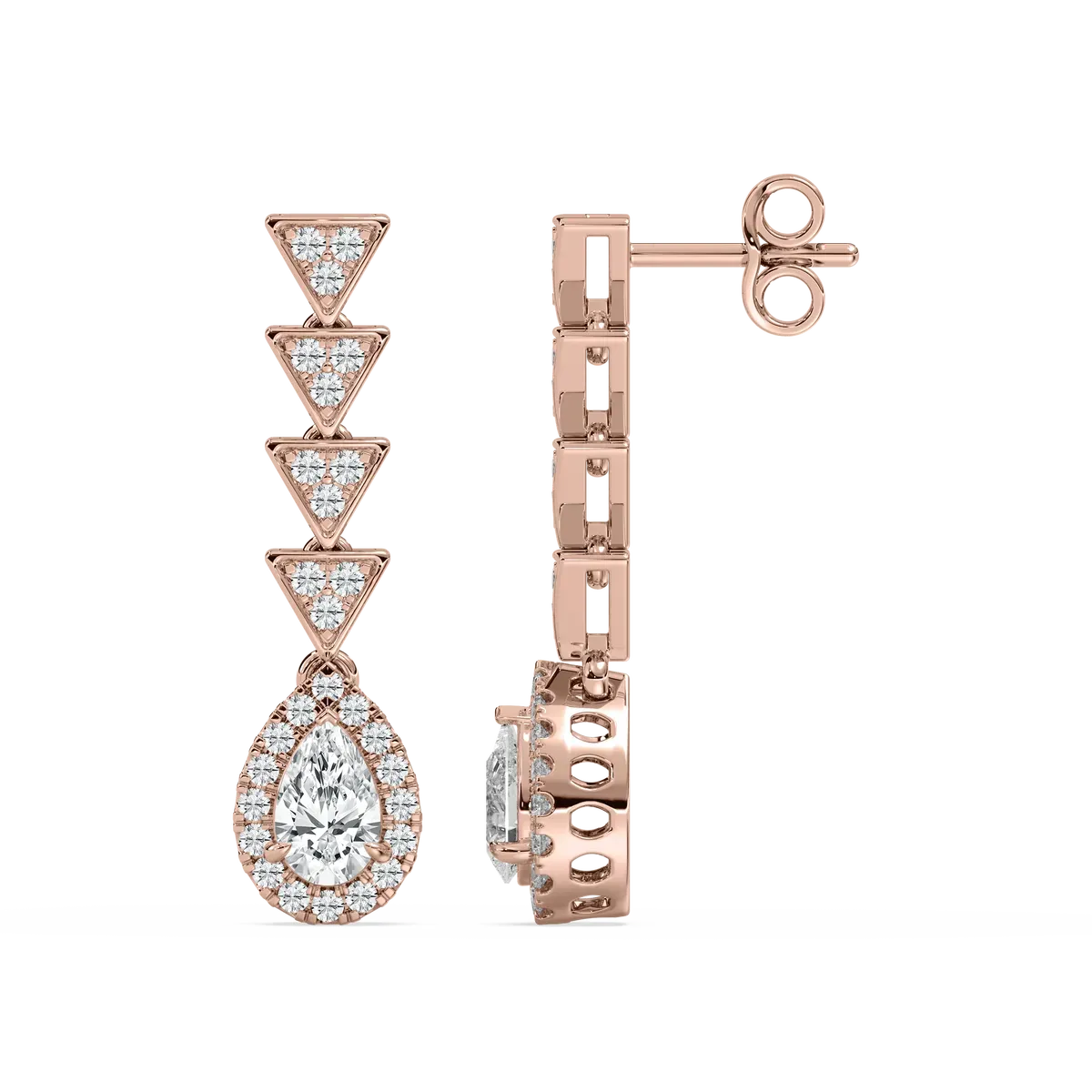 Statement Diamond Cocktail Danglers in Lab Grown Diamonds