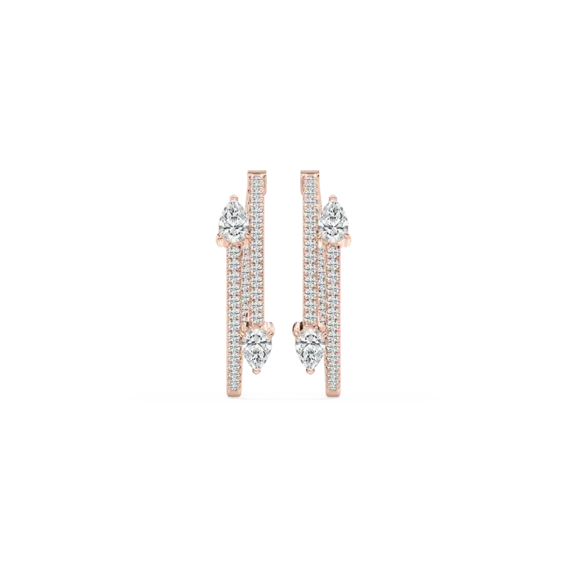 Lab Grown Diamond Hoop Earrings