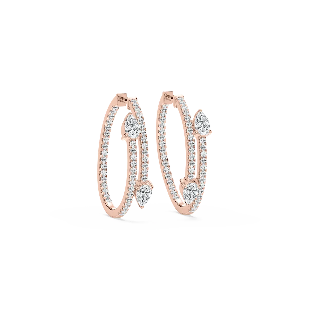 Lab Grown Diamond Hoop Earrings