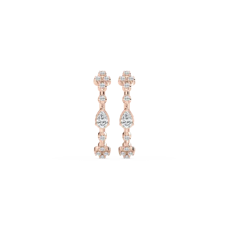 Contemporary Cocktail Balis in Lab Grown Diamonds