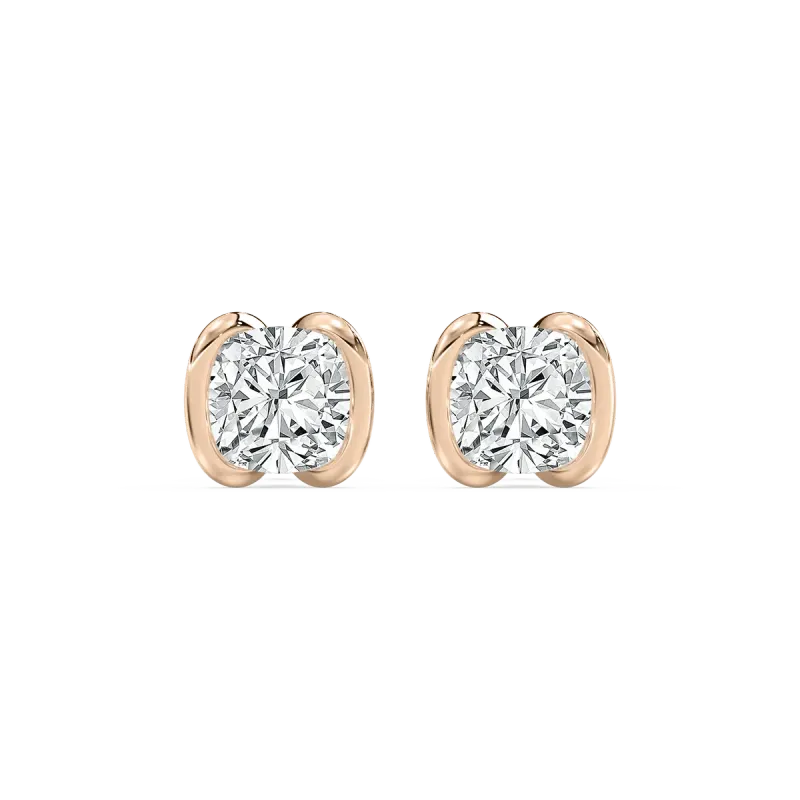2 Carat Cushion Diamond Zailena Stud Earring