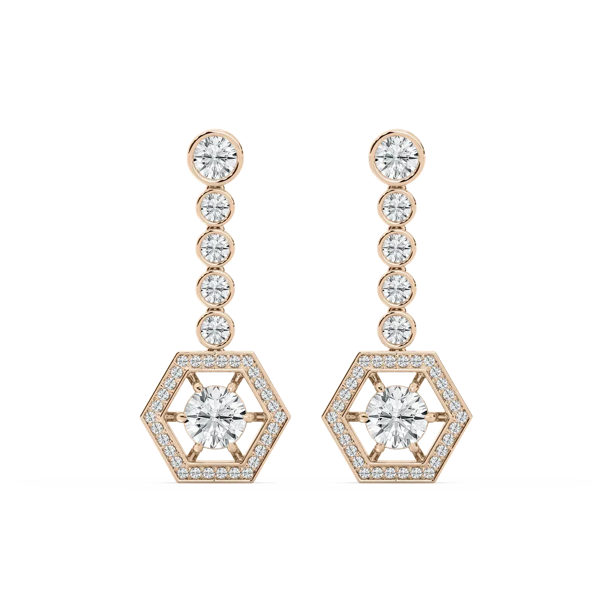 Round Diamond Hearz Fashion Earring