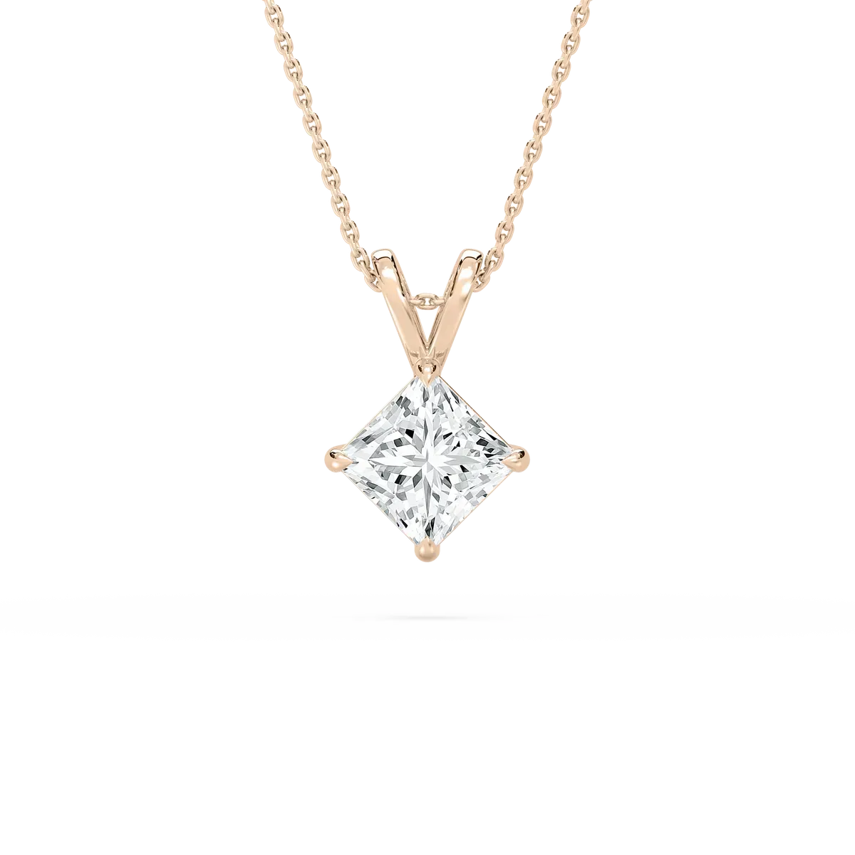 2 Carat Princess Diamond Fashion Pendant