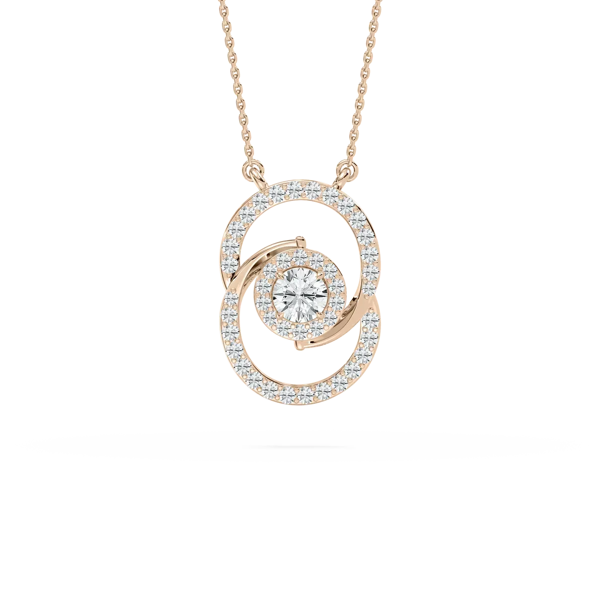 Round Diamond Simulant Fashion Pendant