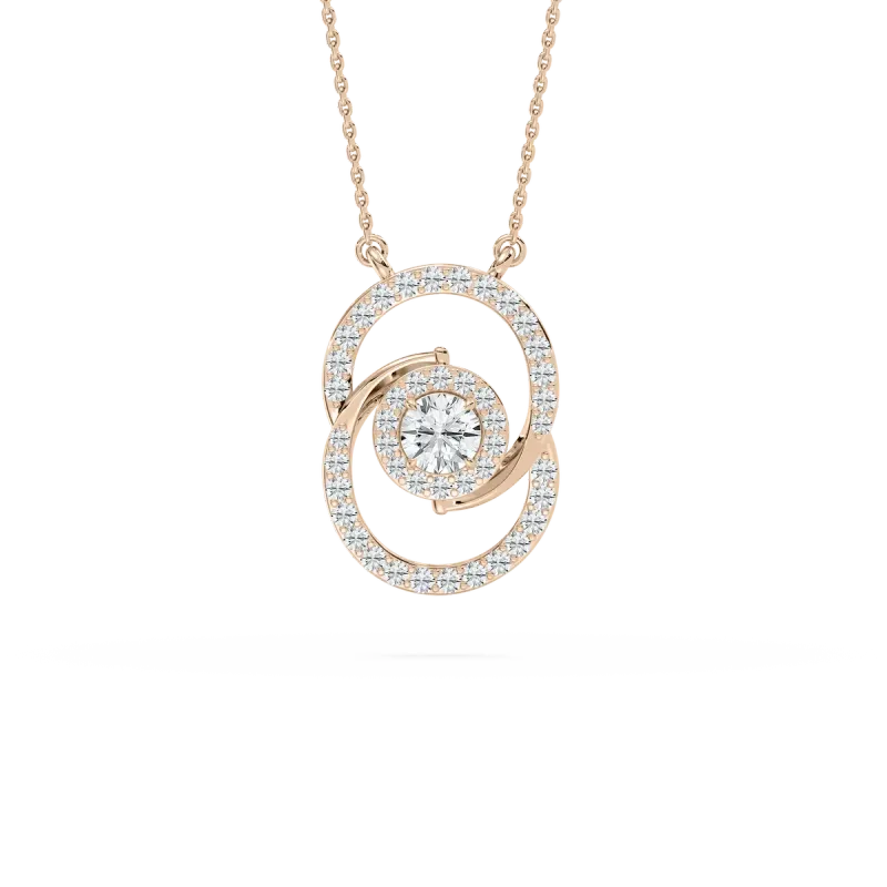 Round Diamond Simulant Fashion Pendant