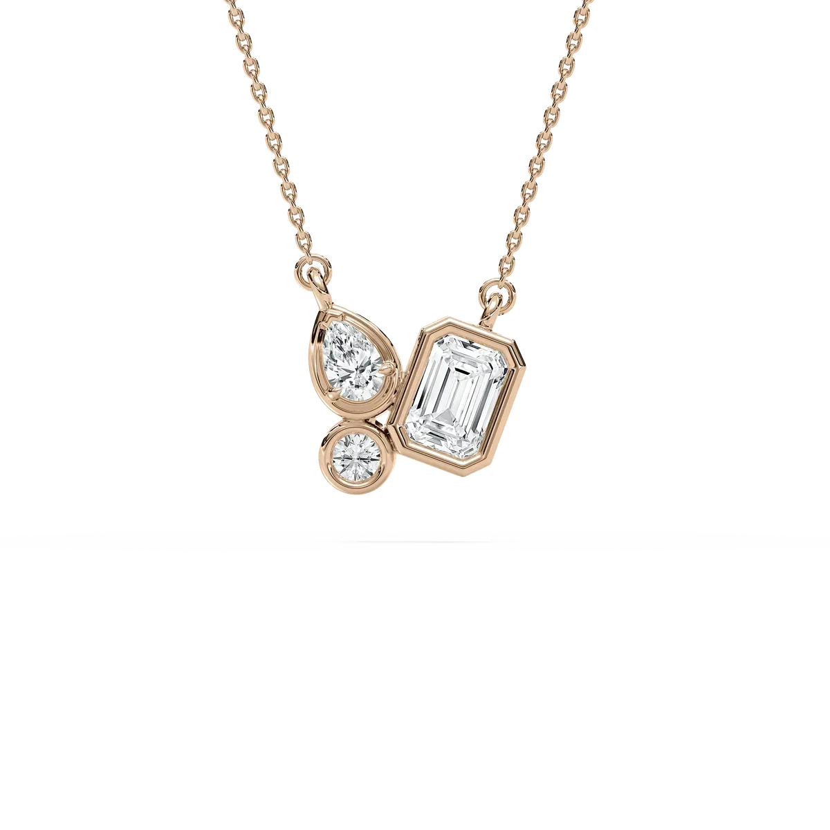Multi Shape Diamond Edorable Fashion Pendant