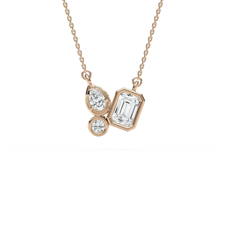 Multi Shape Diamond Edorable Fashion Pendant