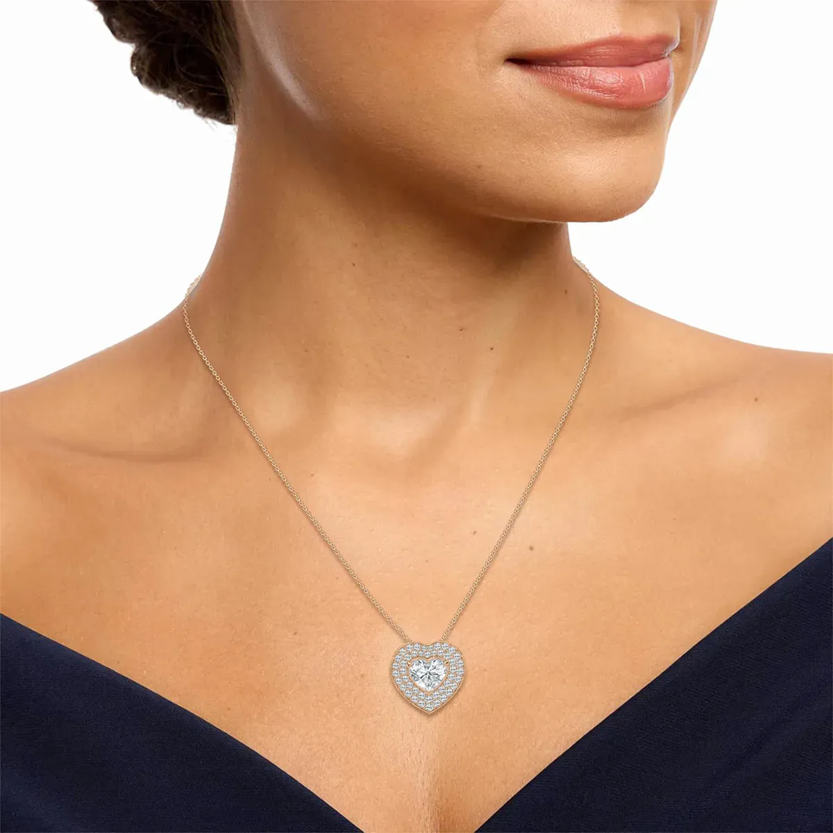 1.50 Carat Heart Diamond Heartfelt Fashion Pendant