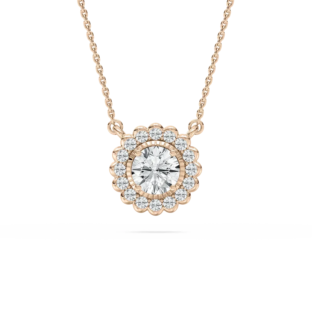 1 Carat Round Diamond Albert Fashion Pendant