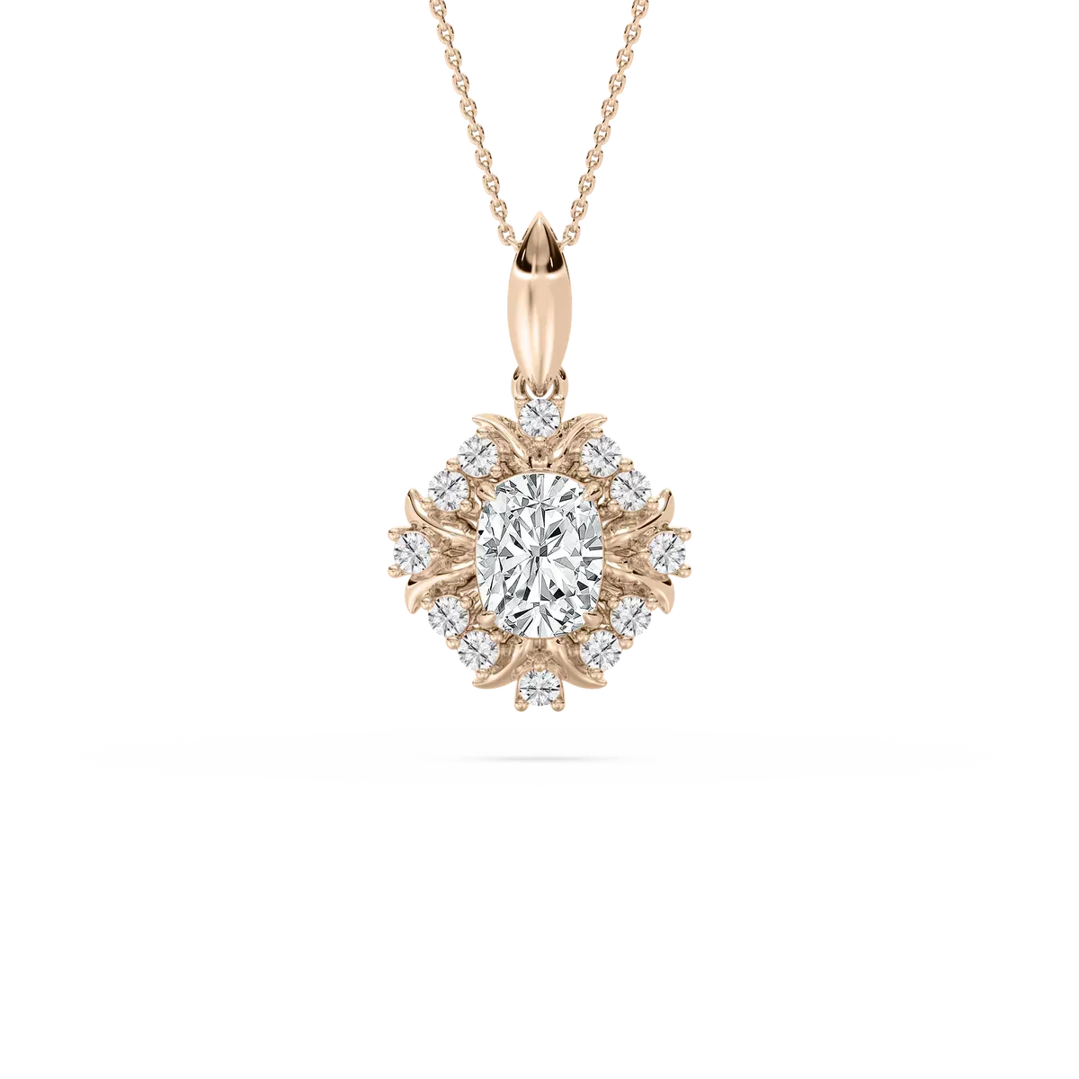 2 Carat Center Cushion Glennis Fashion Pendant