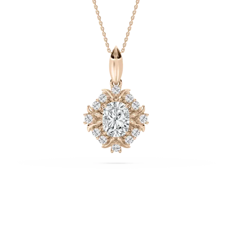 2 Carat Center Cushion Glennis Fashion Pendant