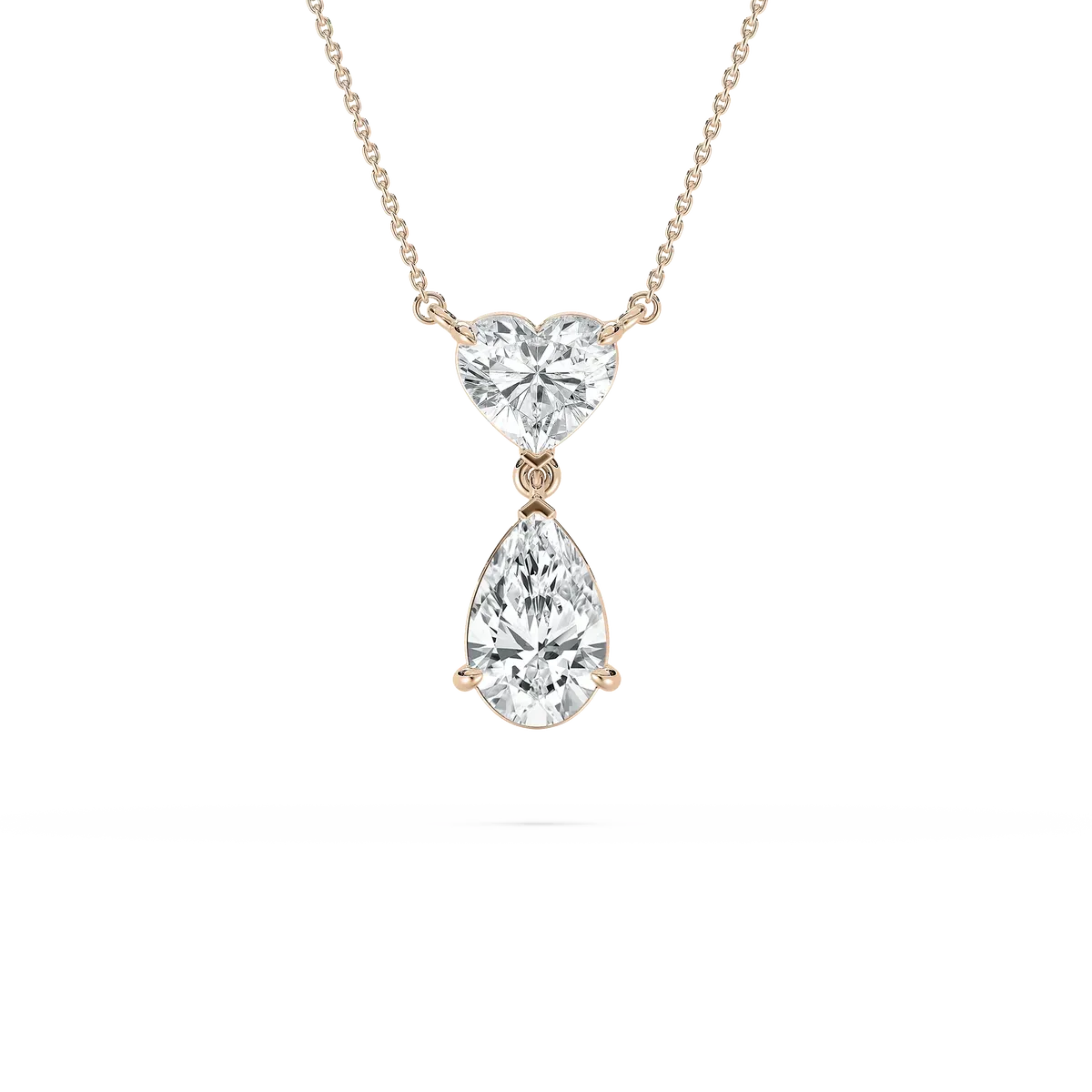 Pear And Heart Diamond Willsom Fashion Pendant
