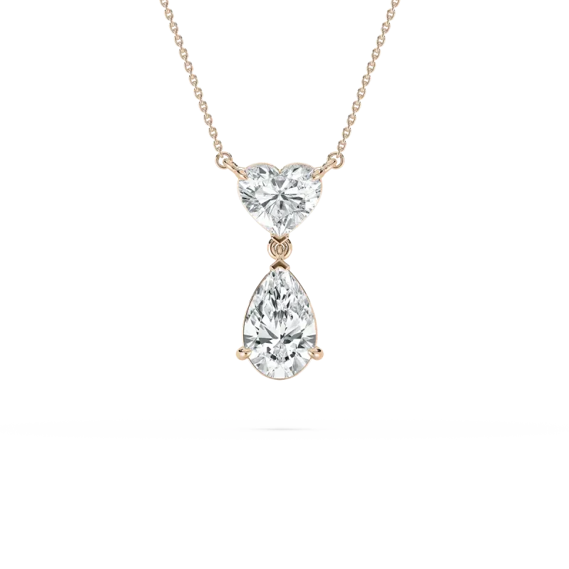 Pear And Heart Diamond Willsom Fashion Pendant
