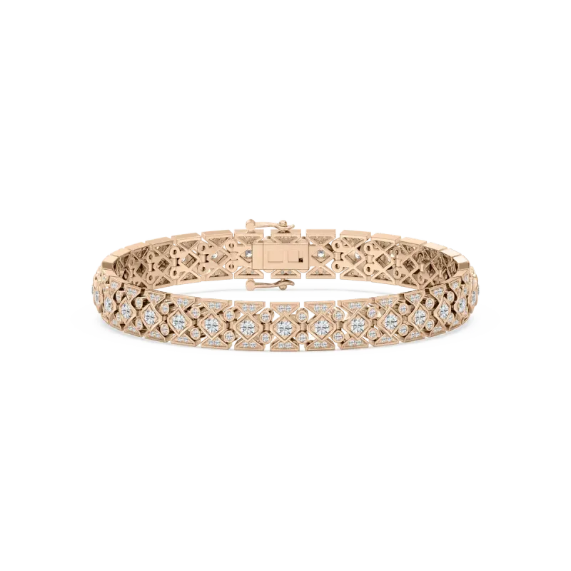 5 Carat Round Diamond Cluad Fashion Bracelet