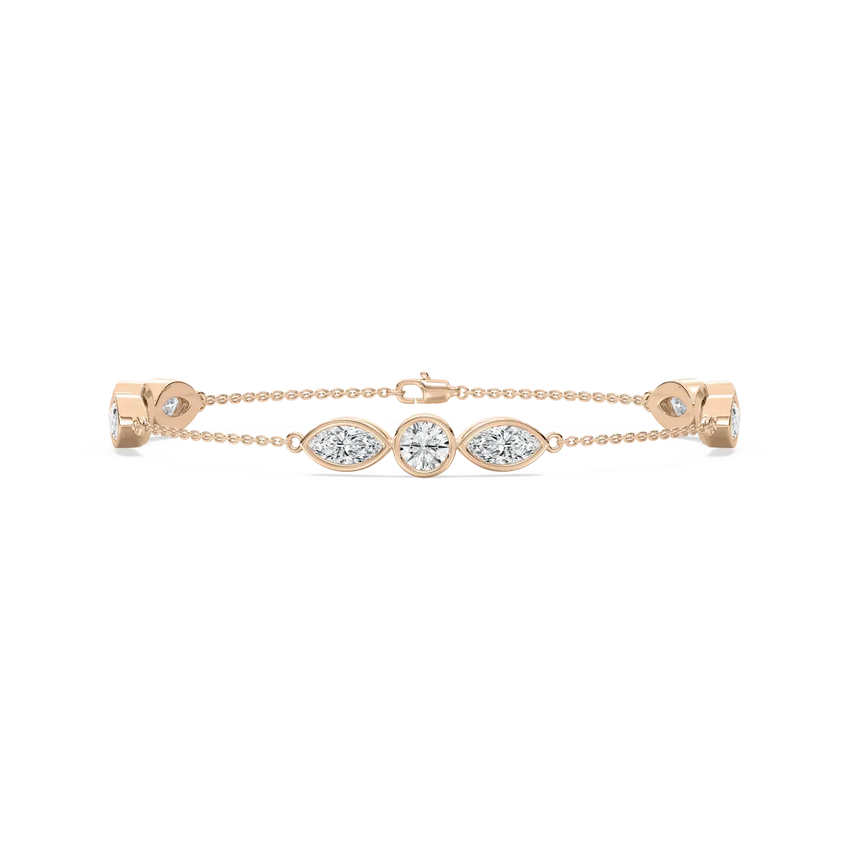 Marquise And Round Diamond Lisse Fashion Pendant