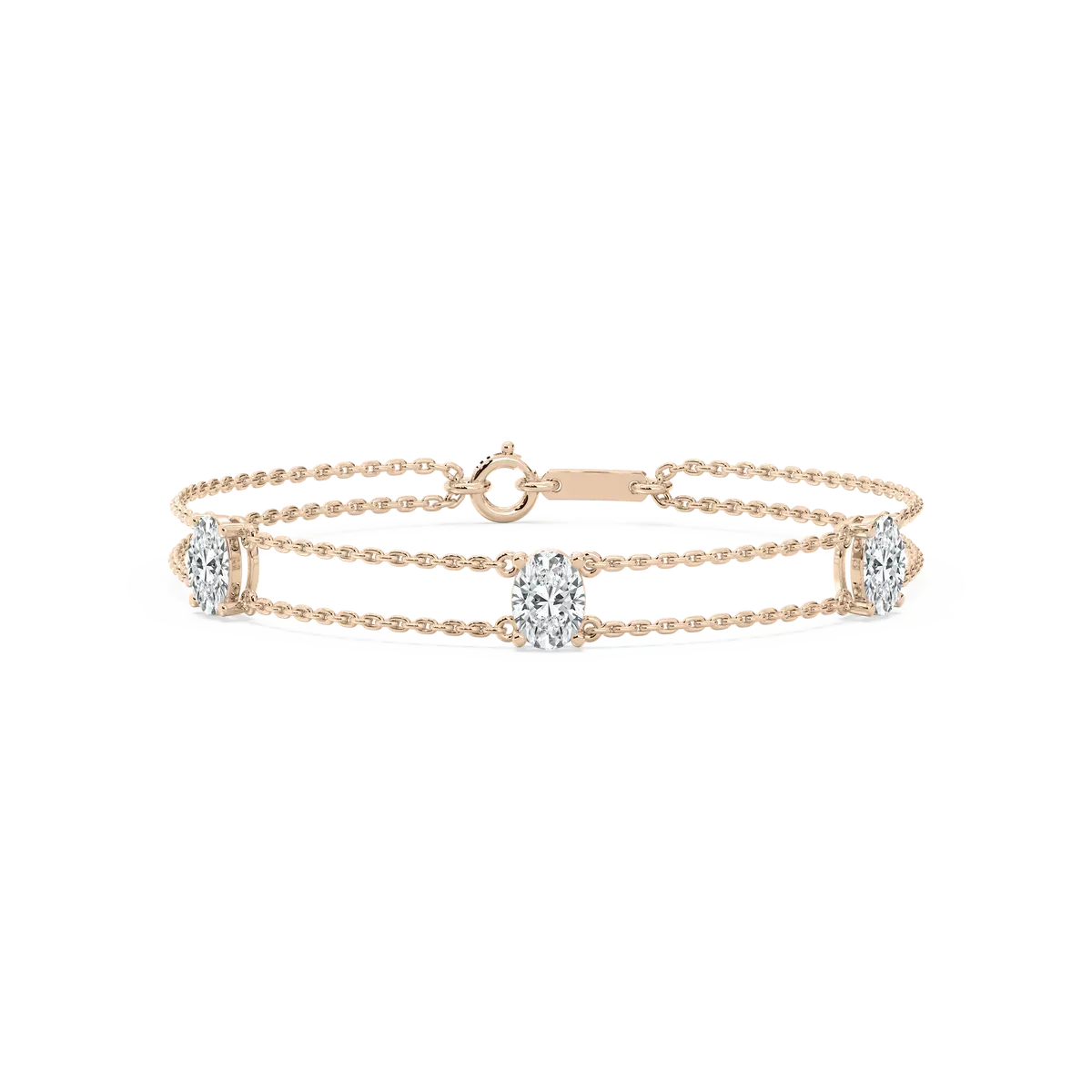 3 Carat Oval Diamond Sicily Fashion Bracelet