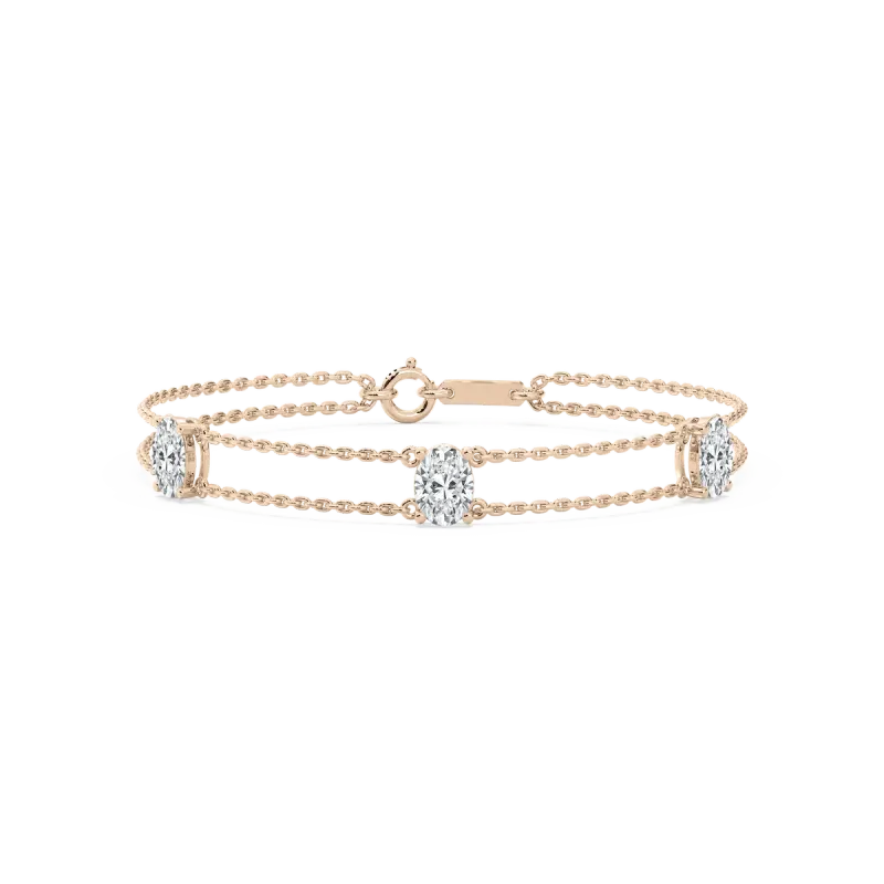 3 Carat Oval Diamond Sicily Fashion Bracelet