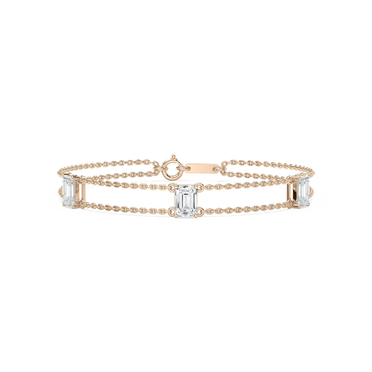 3 Carat Emerald Diamond Madeliene Fashion Bracelet