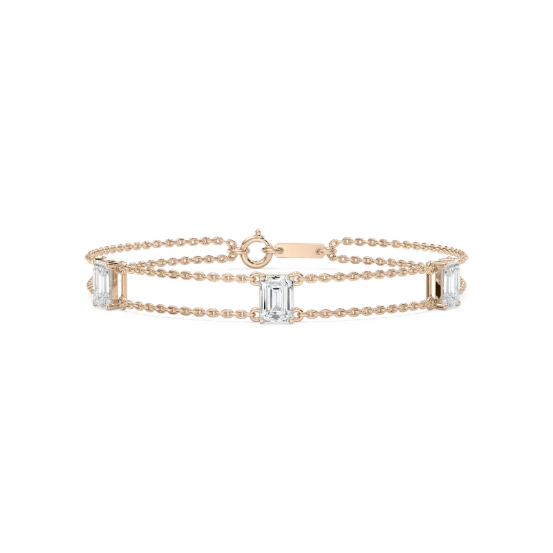 3 Carat Emerald Diamond Madeliene Fashion Bracelet