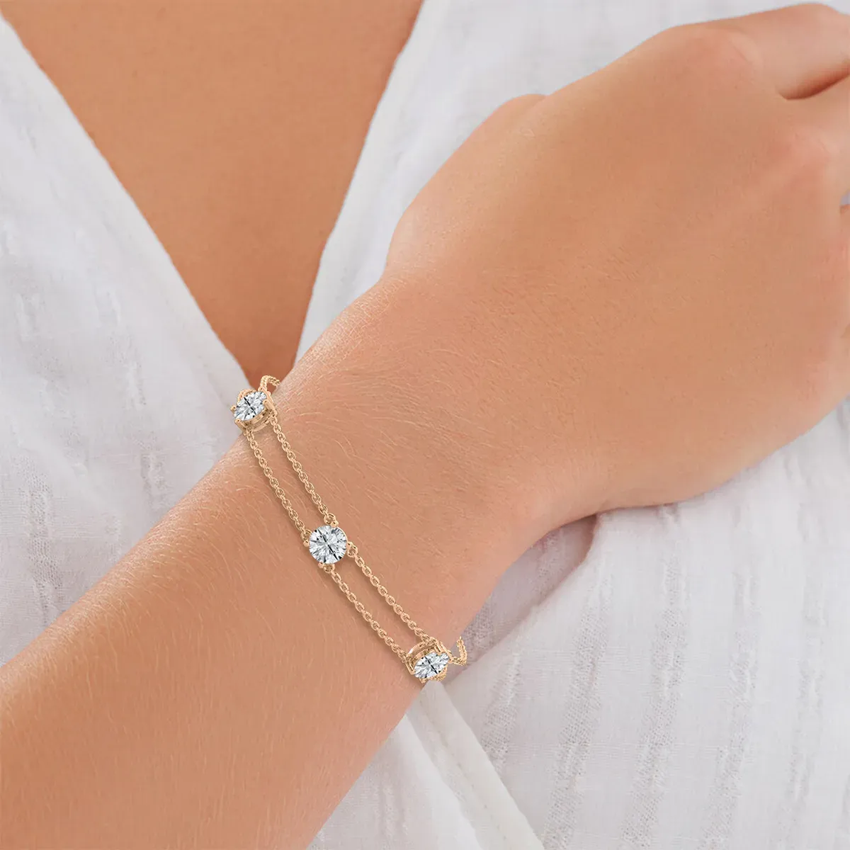 3 Carat Round Diamond Aurea Fashion Bracelet