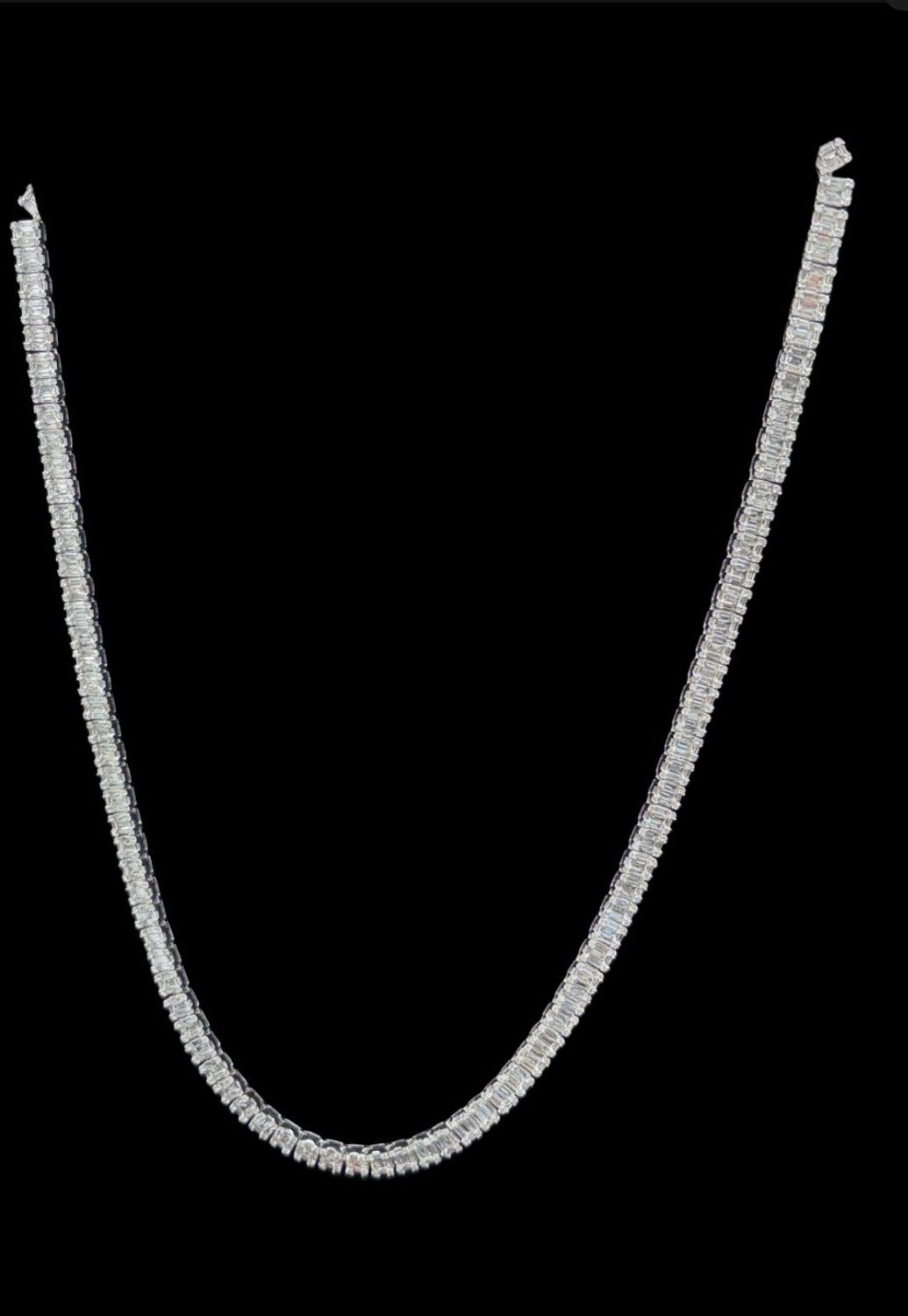 Emerald Cut Diamond Chain