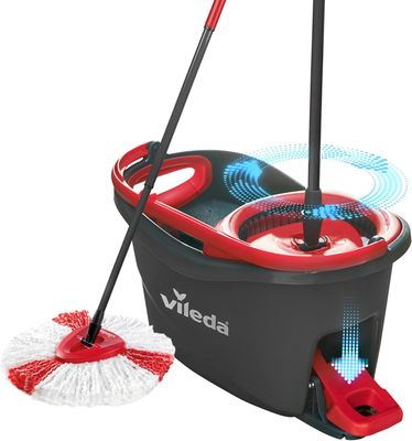 Vileda Easy Wring &amp; Clean Turbo Set Cubo con Fregona + recambio microfibra 2en1