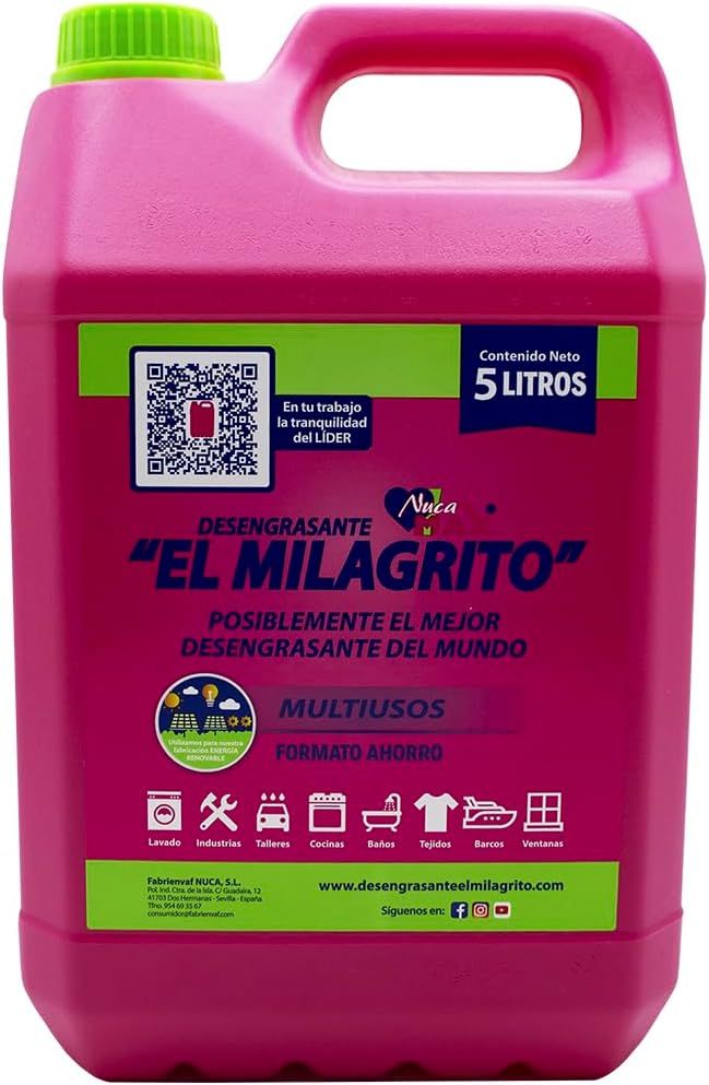 Milagrito Quitagrasas Garrafa 5 L