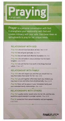 Praying For My Wife Prayer Card