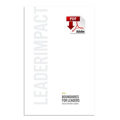 Boundaries for Leaders Facilitator's Guide (PDF Download)