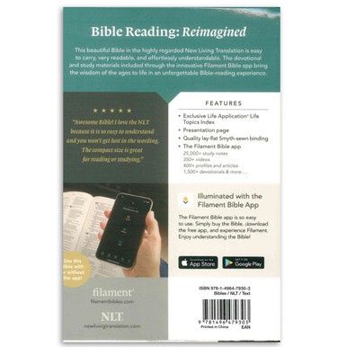 NLT Bible, Filament Enabled Edition - Compact, Dark Brown
