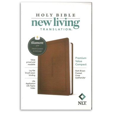 NLT Bible, Filament Enabled Edition - Compact, Dark Brown