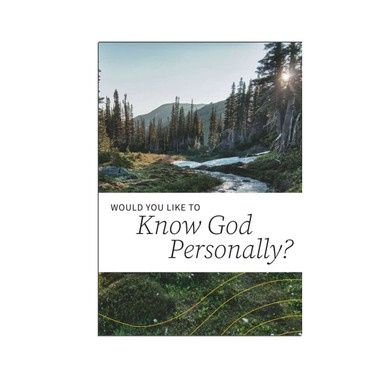 Would you like to know God Personally? (Vista)