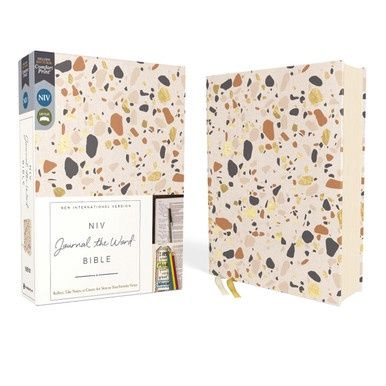 NIV Journal The Word Bible  (Cream Cloth over board cover)