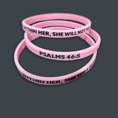 Faith Thread - Rose Pink - God is Within Her She Will Not Fail
