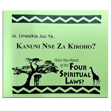 Have You Heard of the Four Spiritual Laws? - Swahili/English