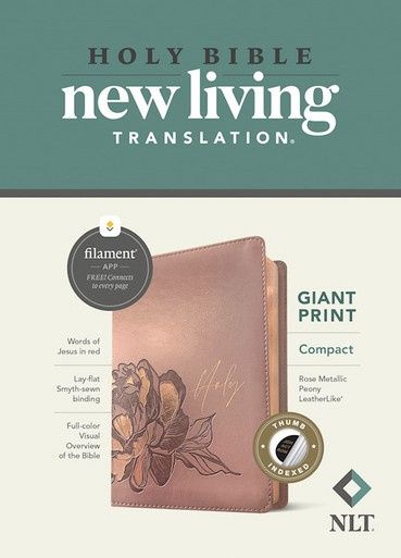 NLT  Compact Giant Print Bible/Filament