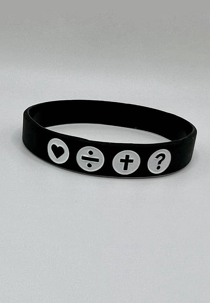 THE FOUR wristbands (Special order only), Color: Black, Size: Medium (180mm)