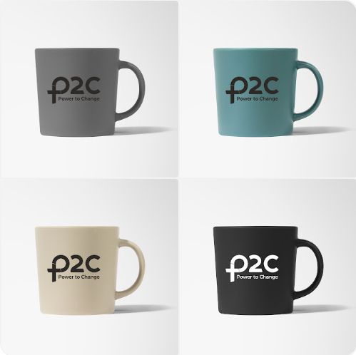 P2C Branded Coloured Matte Stoneware Mug