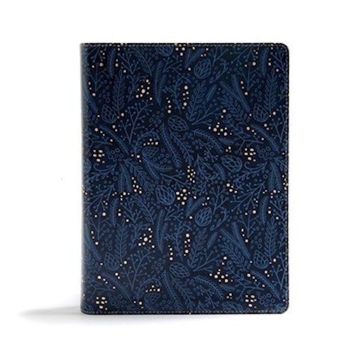 CSB Study Bible - Navy Leathertouch