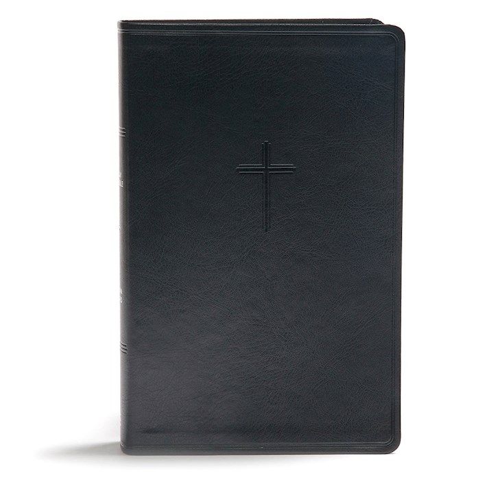 CSB Everyday Study Bible - Charcoal Leathertouch