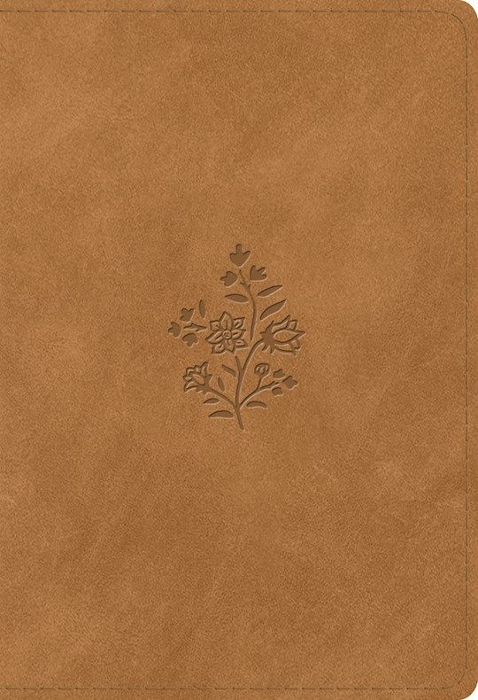 ESV Student Study Bible - Nubuck Caramel, Wildflower Design Trutone
