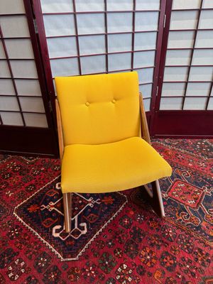 Mid Century Danish Style Armless Rocker