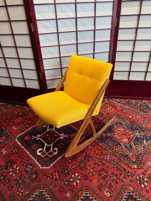 Mid Century Danish Style Armless Rocker