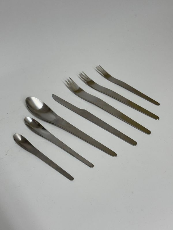 Georg Jensen Flatware Set by Arne Jacobson, 34pc